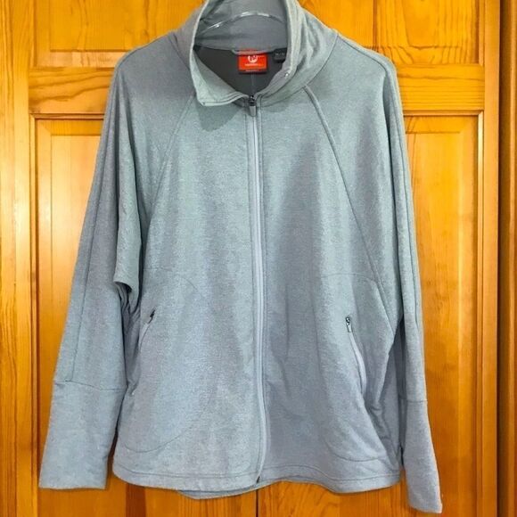 Merrill Women’s Zip Up Long Sleeve Gray Jacket - Picture 1 of 8